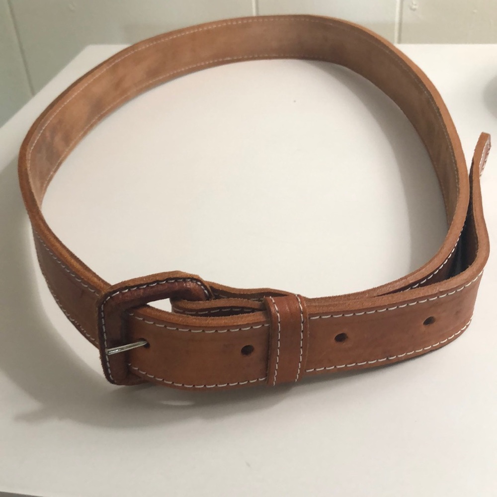 EUC Authentic Leather Belt Made In Mexico